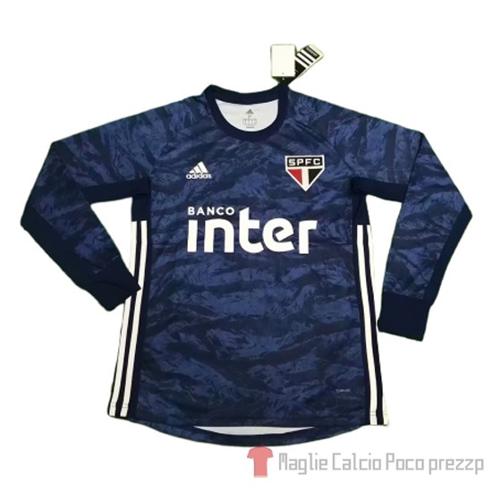 Maglia Sao Paulo Portiere Manica Lunga 2019/2020 Blu - Clicca l'immagine per chiudere
